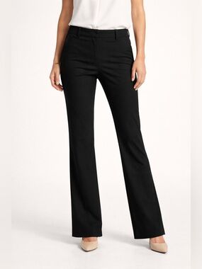 Theory Black Straight-Leg Trousers